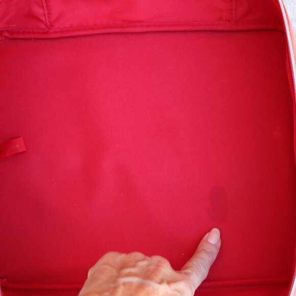 Estee Lauder Make Up Bag Red Case Cosmetic Bag - Picture 14 of 15